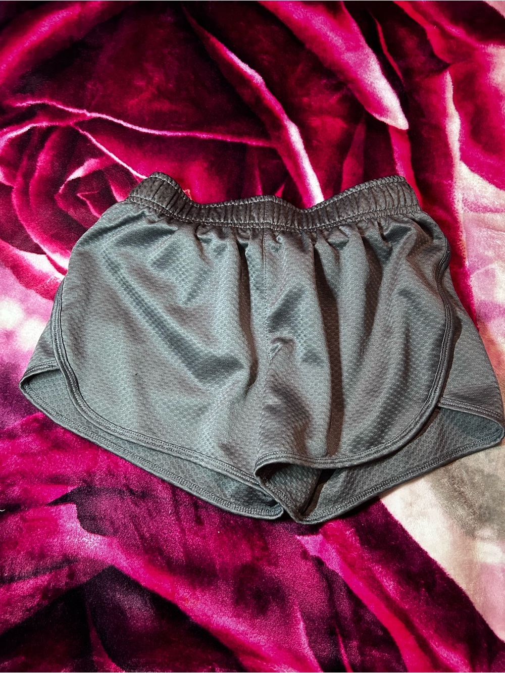 bcg Girls Charcoal Athletic Mesh Shorts